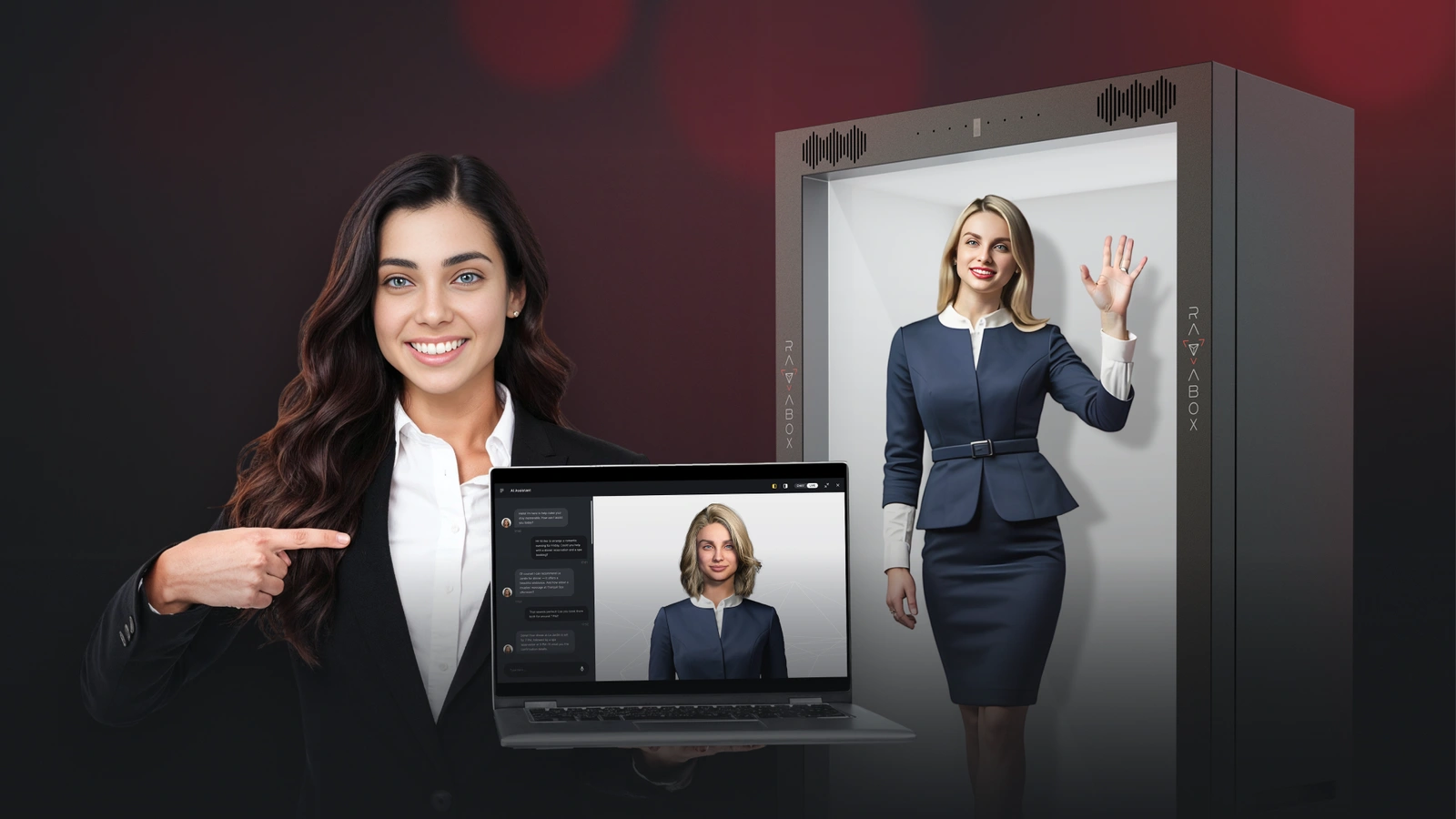 Genesis Studio interactive AI avatars for web and hologram integration