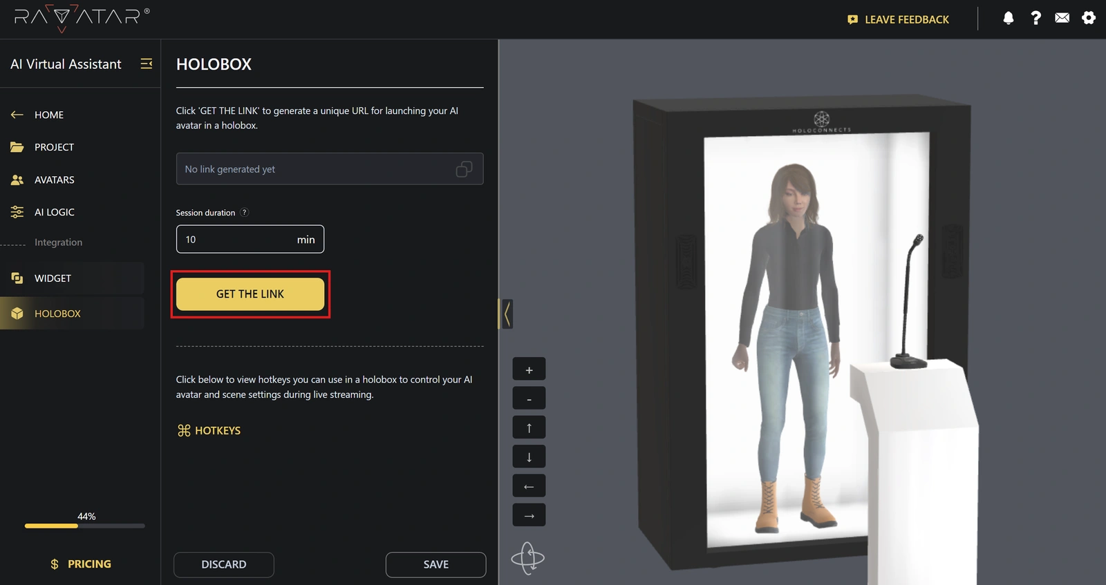 Genesis Studio live holographic AI avatar streaming link