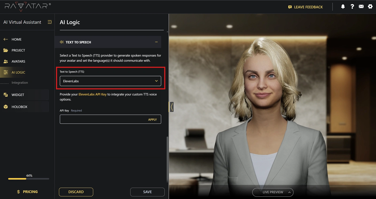 Genesis Studio use ElevenLabs voices for AI avatar speech