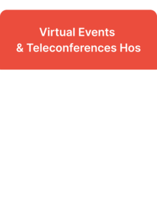virtual event host