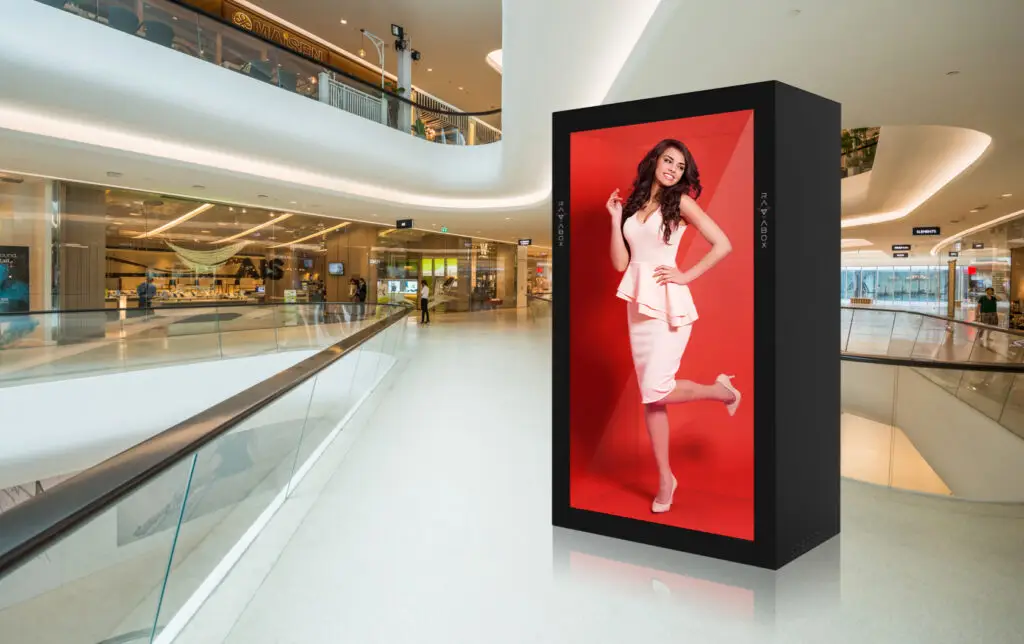 holobox used for visual aids and digital representation of interactive content