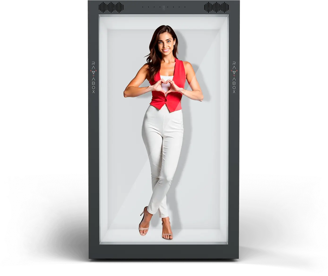 AI entertainer delivering interactive storytelling during a cultural installation or public show