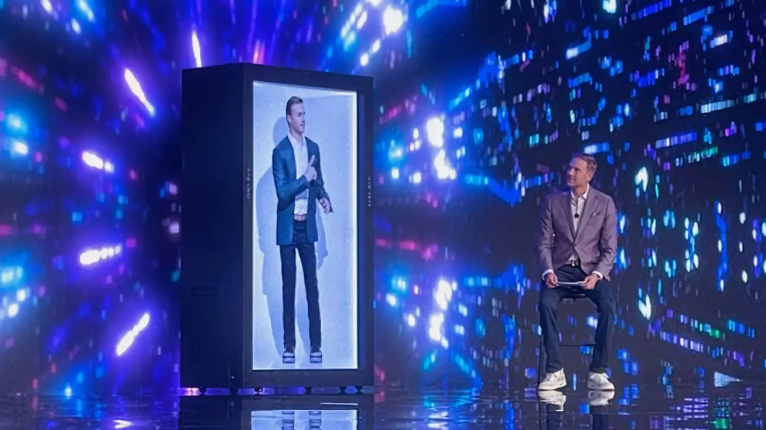 virtual keynote speaker avatar at corporate innovation summit