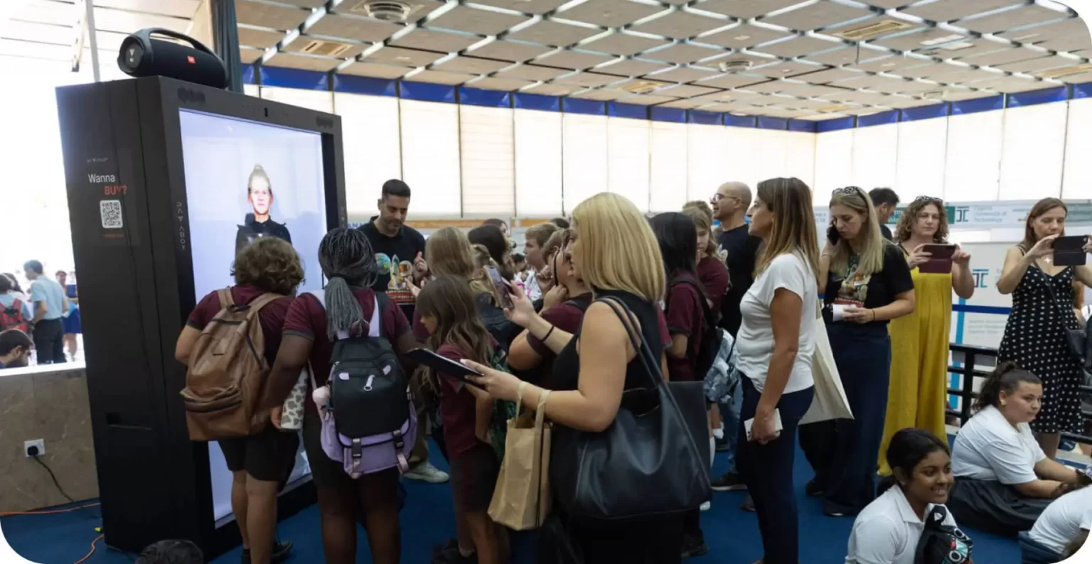 AI scientist avatar for educational storytelling at European research event