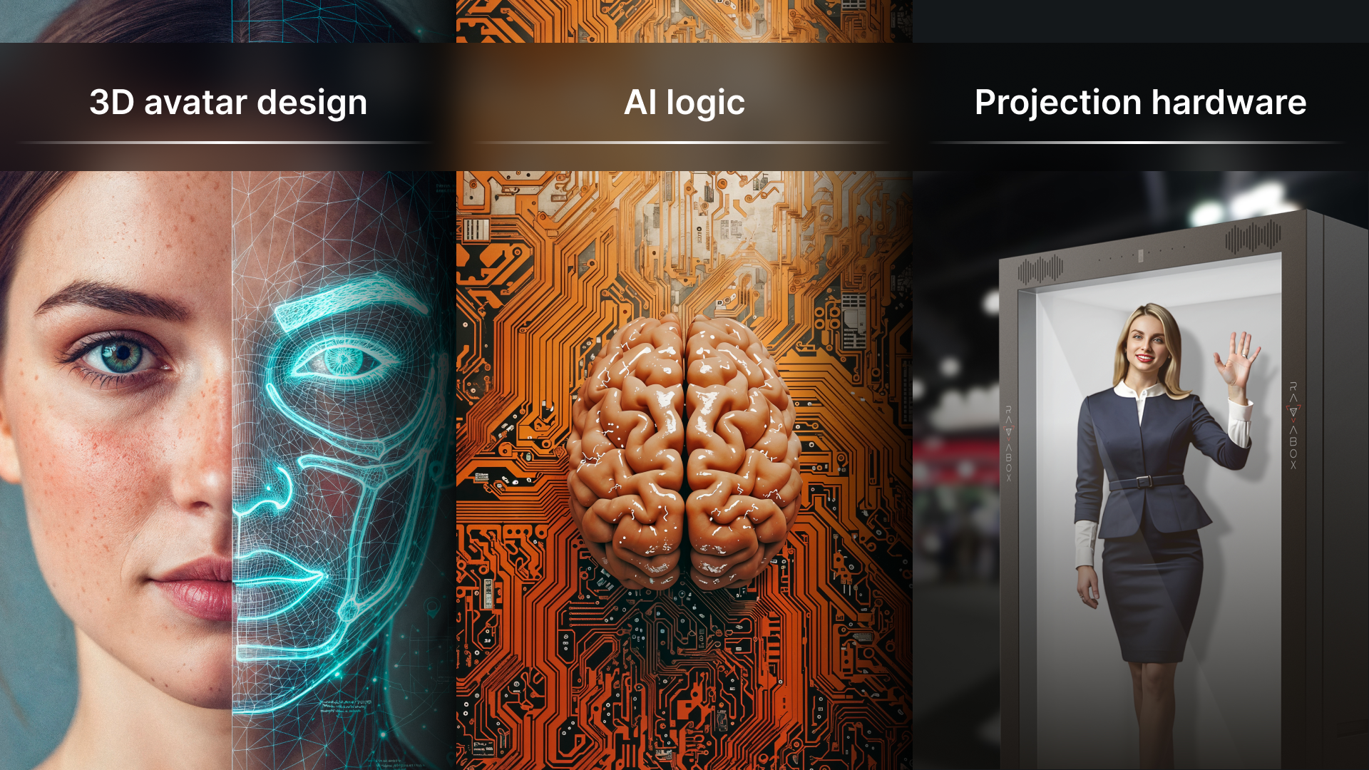 how to get ai avatar for booth with holographic expo setup